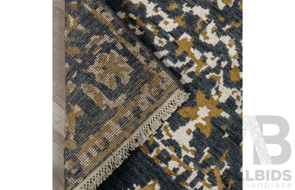 Large Hand Knotted Oushak Rug