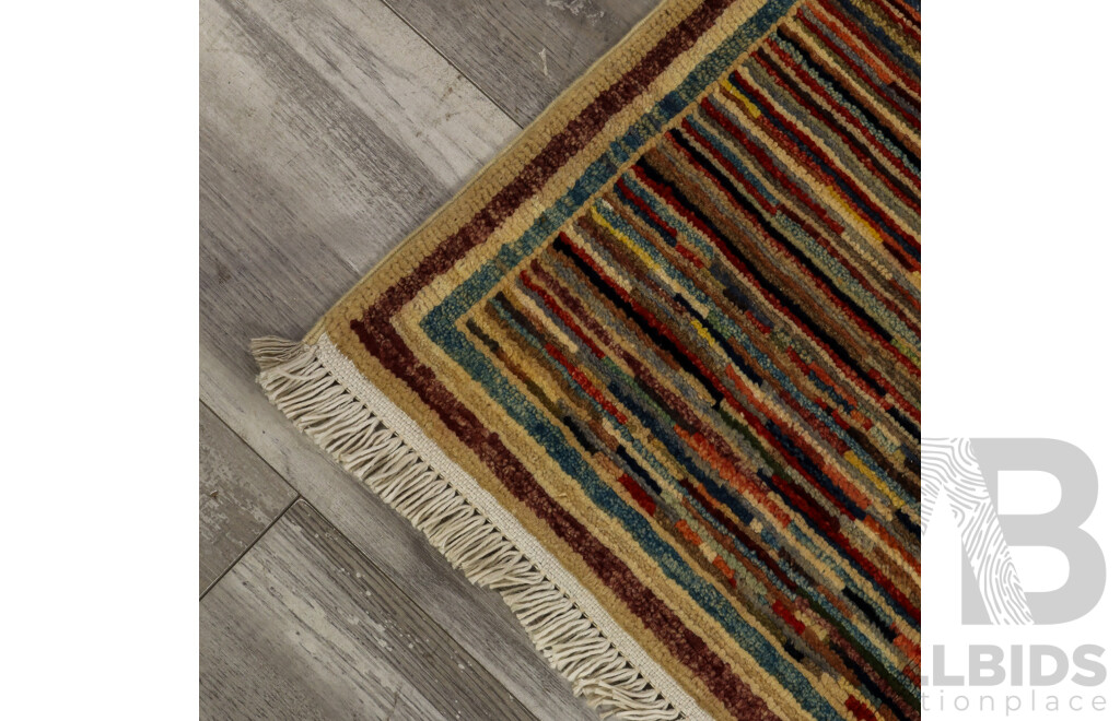 Hand Knotted Multicoloured Gabbeh Rug