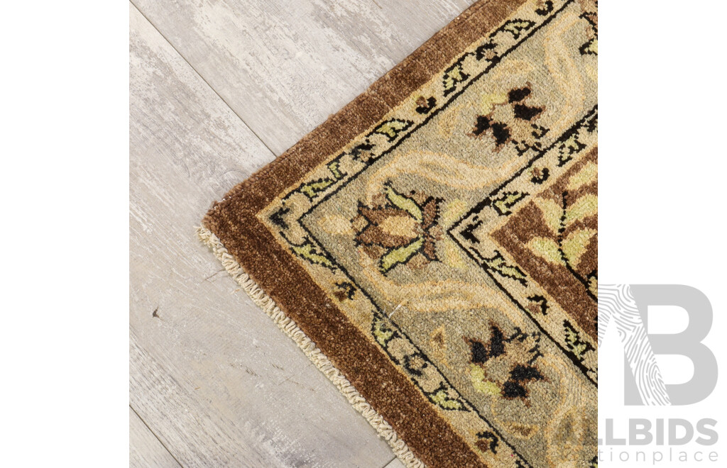 Hand Knotted Peshawar Ziegler Runner Rug