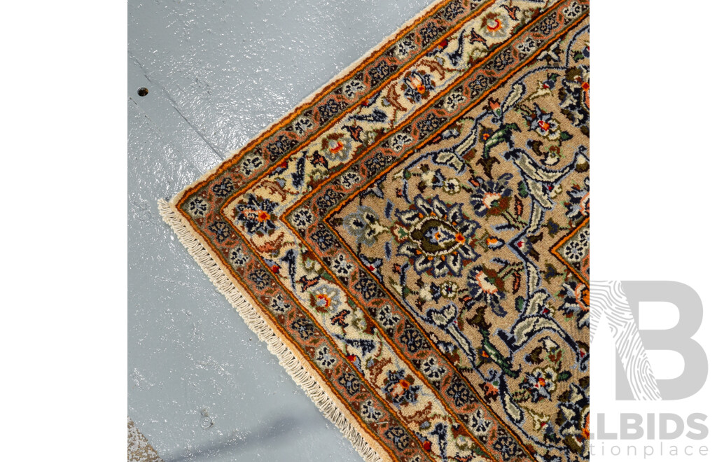 Large Hand Knotted Oriental Kashmir Rug