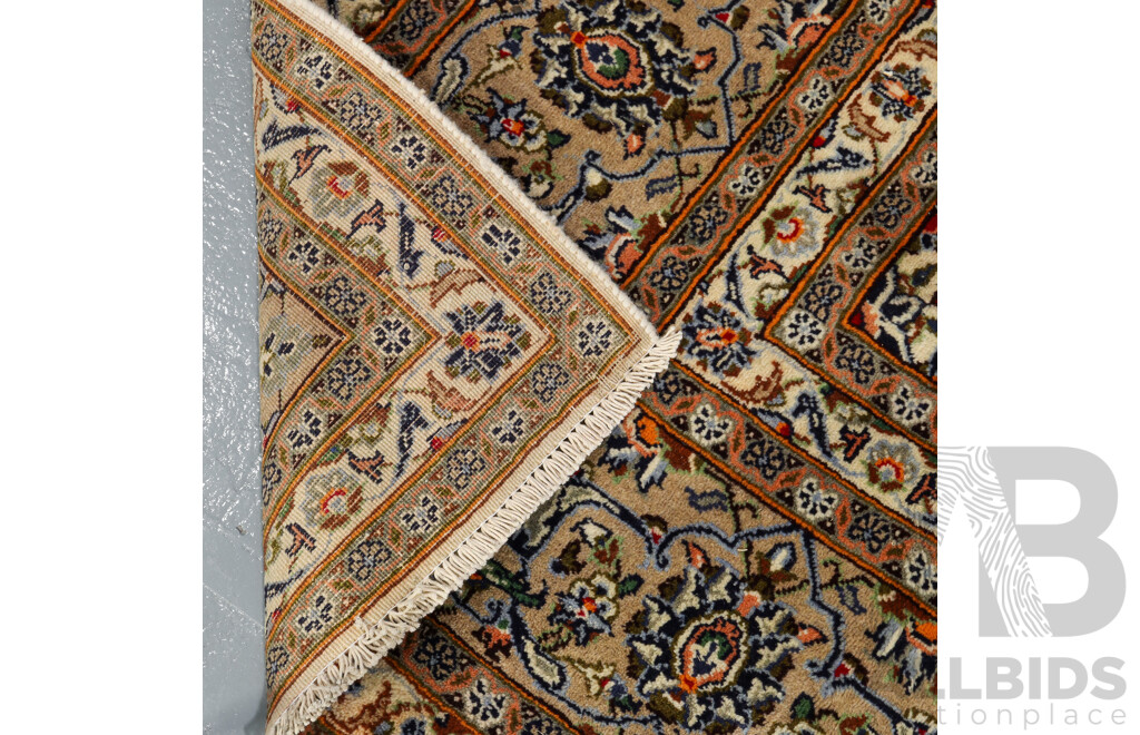 Large Hand Knotted Oriental Kashmir Rug