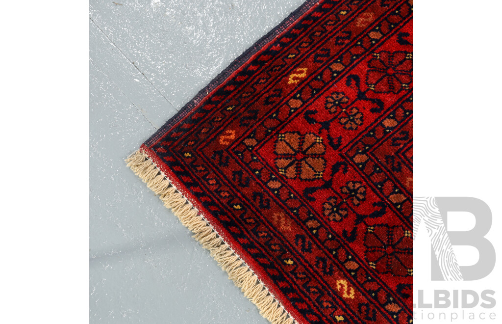 Hand Knotted Afghan Rug