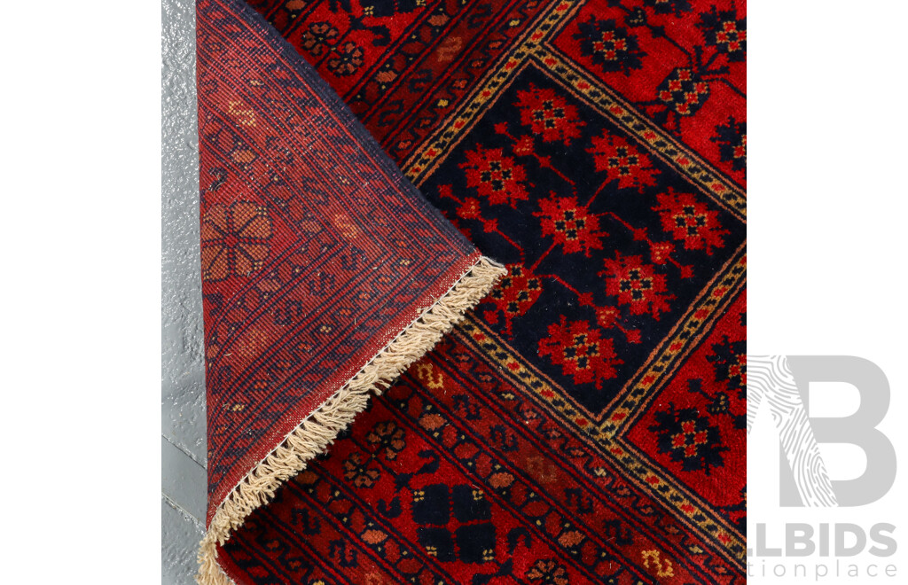 Hand Knotted Afghan Rug