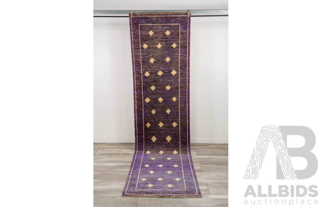 Hand Knotted Runner Rug