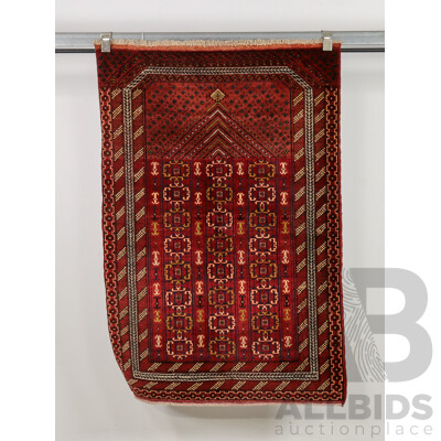 Hand Knotted Afghan Turkmen Rug