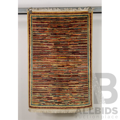 Hand Knotted Multicoloured Gabbeh Rug