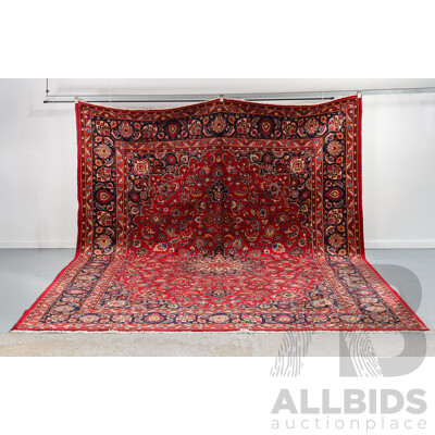 Large Hand Knotted Persian Rug