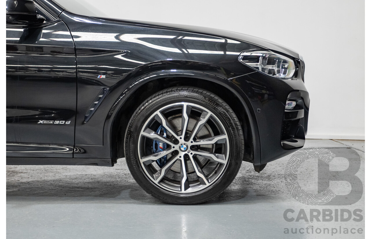 6/2018 BMW X3 xDrive30d M Sport (AWD) G01 4D Wagon Black Sapphire Metallic Turbo Diesel 3.0L