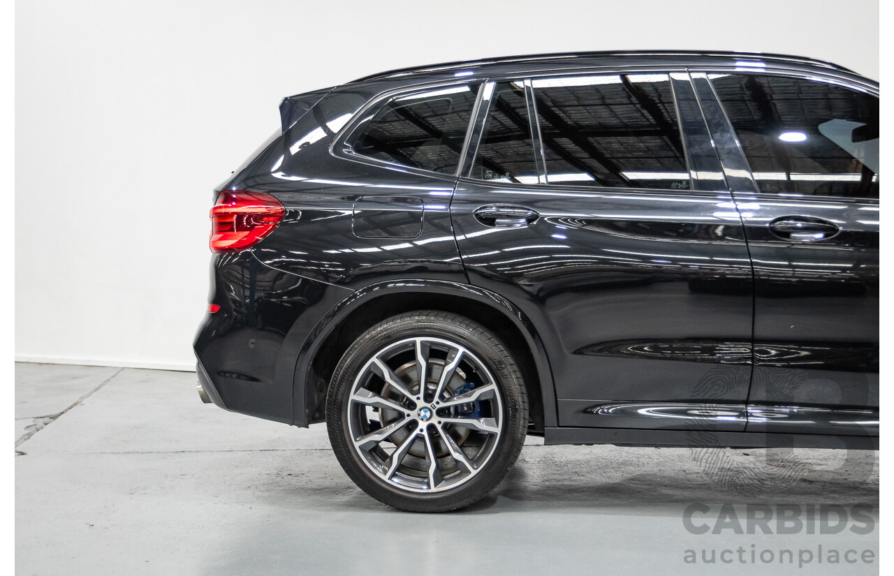 6/2018 BMW X3 xDrive30d M Sport (AWD) G01 4D Wagon Black Sapphire Metallic Turbo Diesel 3.0L