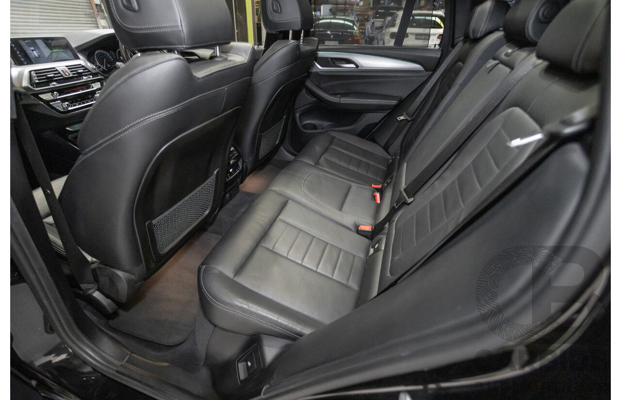 6/2018 BMW X3 xDrive30d M Sport (AWD) G01 4D Wagon Black Sapphire Metallic Turbo Diesel 3.0L