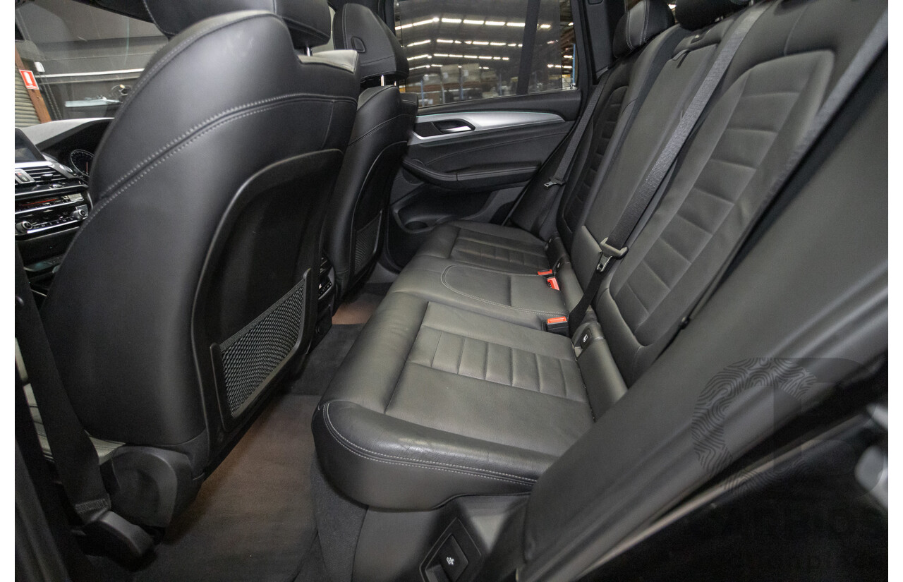 6/2018 BMW X3 xDrive30d M Sport (AWD) G01 4D Wagon Black Sapphire Metallic Turbo Diesel 3.0L