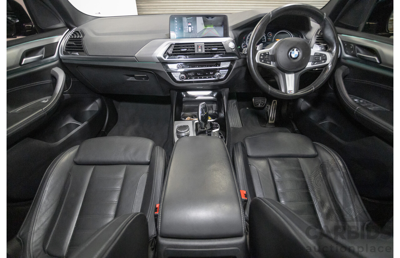 6/2018 BMW X3 xDrive30d M Sport (AWD) G01 4D Wagon Black Sapphire Metallic Turbo Diesel 3.0L