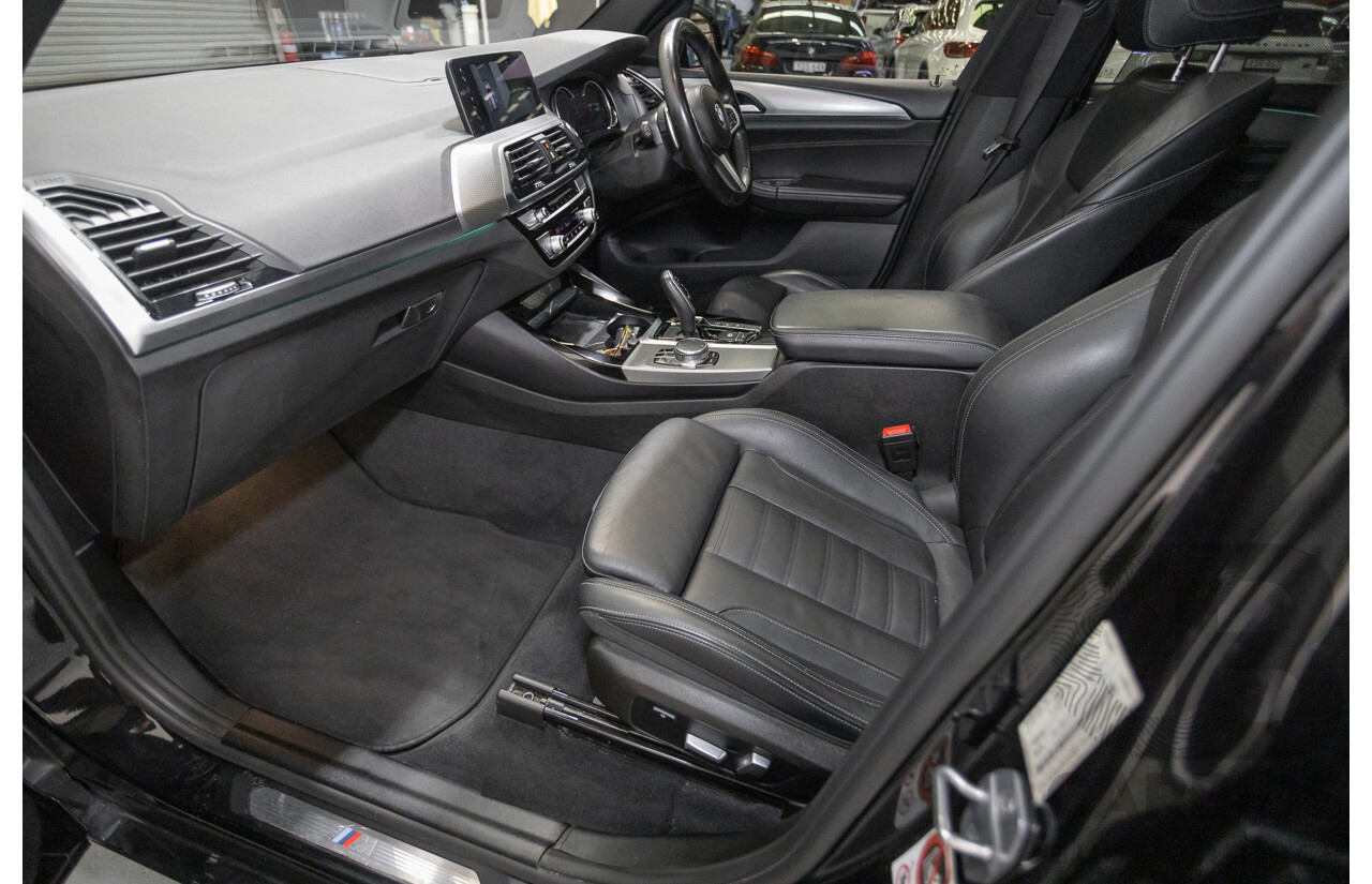 6/2018 BMW X3 xDrive30d M Sport (AWD) G01 4D Wagon Black Sapphire Metallic Turbo Diesel 3.0L