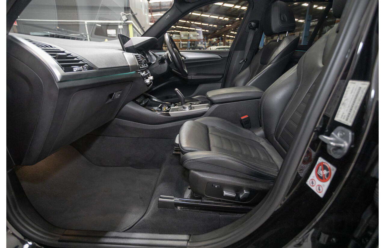 6/2018 BMW X3 xDrive30d M Sport (AWD) G01 4D Wagon Black Sapphire Metallic Turbo Diesel 3.0L