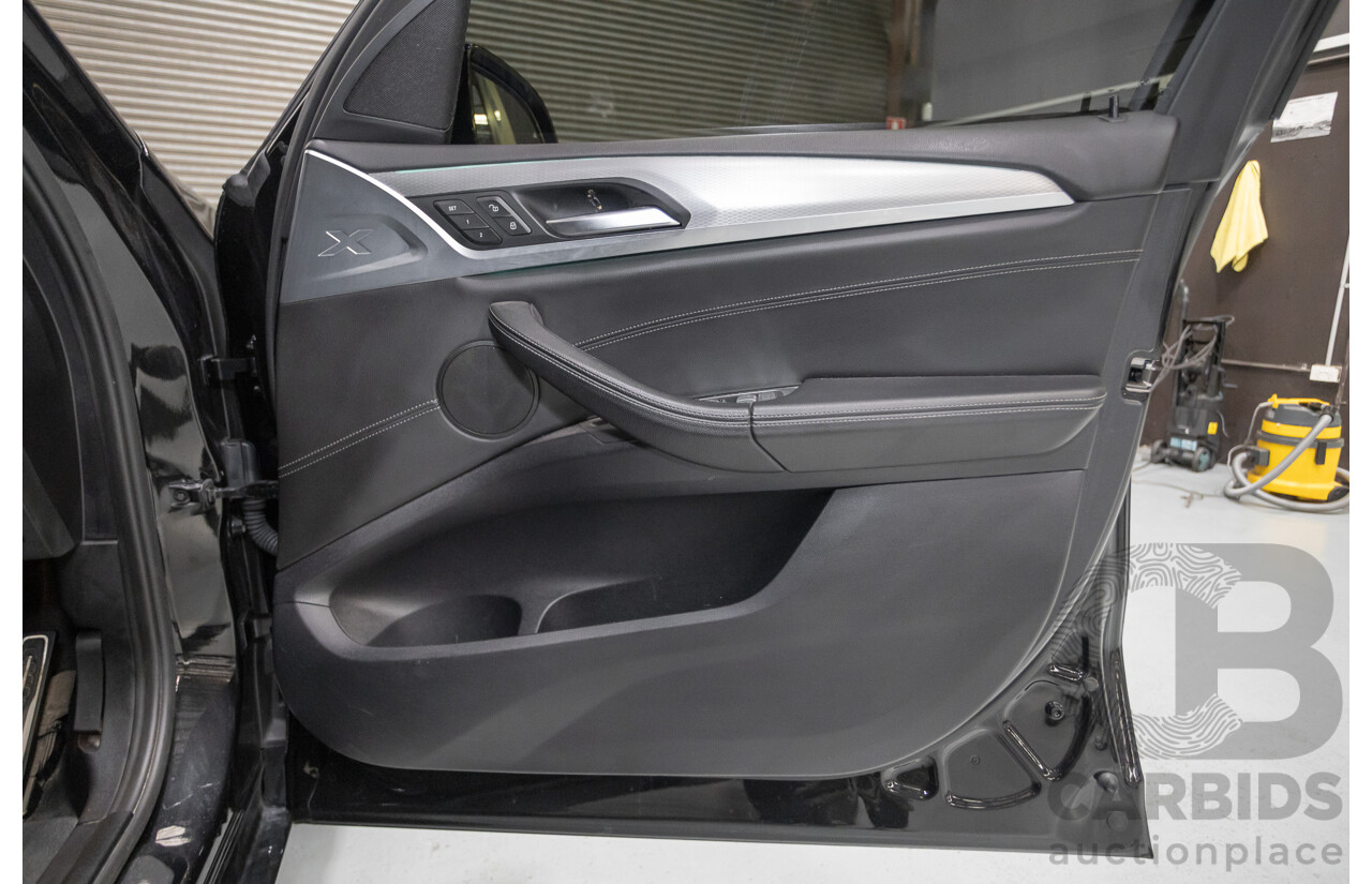 6/2018 BMW X3 xDrive30d M Sport (AWD) G01 4D Wagon Black Sapphire Metallic Turbo Diesel 3.0L