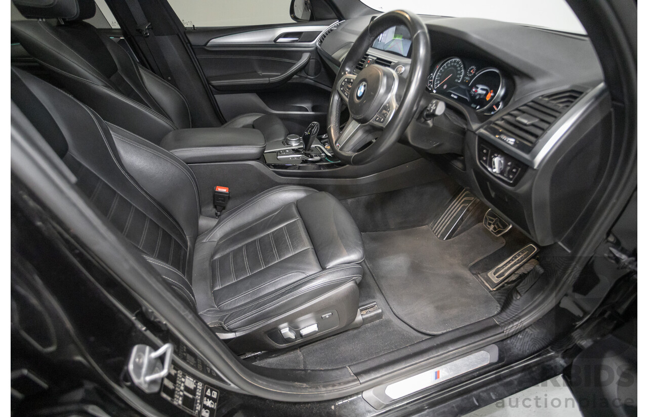 6/2018 BMW X3 xDrive30d M Sport (AWD) G01 4D Wagon Black Sapphire Metallic Turbo Diesel 3.0L