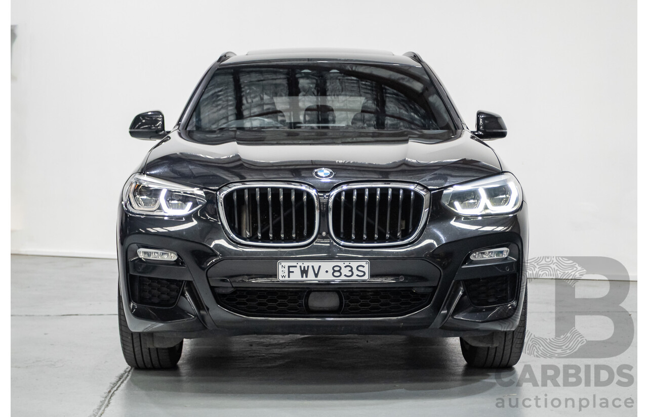 6/2018 BMW X3 xDrive30d M Sport (AWD) G01 4D Wagon Black Sapphire Metallic Turbo Diesel 3.0L
