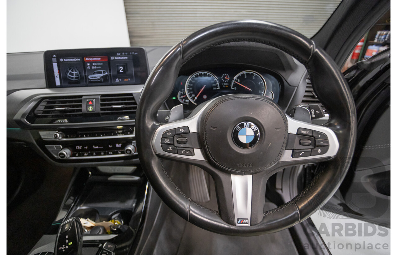 6/2018 BMW X3 xDrive30d M Sport (AWD) G01 4D Wagon Black Sapphire Metallic Turbo Diesel 3.0L