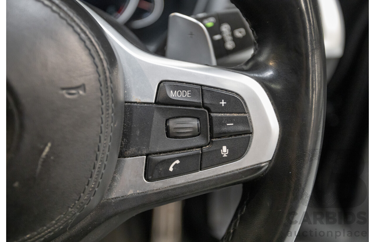 6/2018 BMW X3 xDrive30d M Sport (AWD) G01 4D Wagon Black Sapphire Metallic Turbo Diesel 3.0L