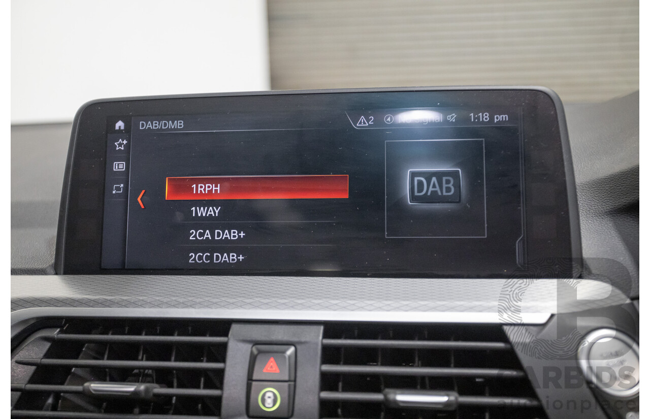 6/2018 BMW X3 xDrive30d M Sport (AWD) G01 4D Wagon Black Sapphire Metallic Turbo Diesel 3.0L