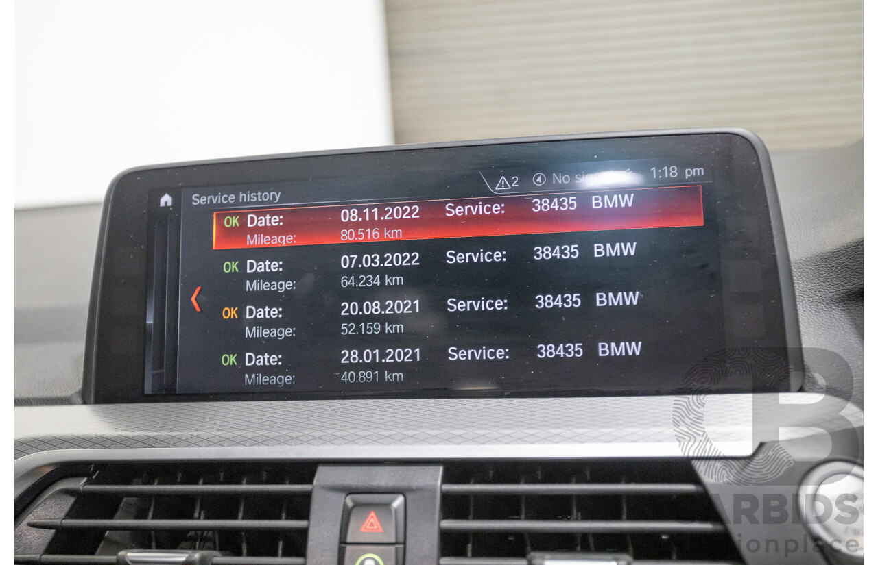 6/2018 BMW X3 xDrive30d M Sport (AWD) G01 4D Wagon Black Sapphire Metallic Turbo Diesel 3.0L