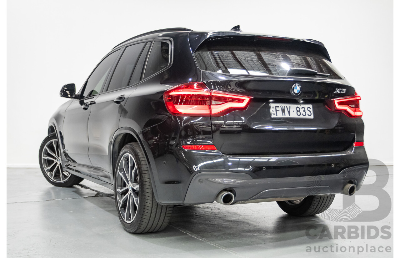 6/2018 BMW X3 xDrive30d M Sport (AWD) G01 4D Wagon Black Sapphire Metallic Turbo Diesel 3.0L