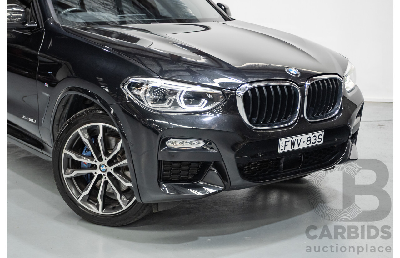 6/2018 BMW X3 xDrive30d M Sport (AWD) G01 4D Wagon Black Sapphire Metallic Turbo Diesel 3.0L