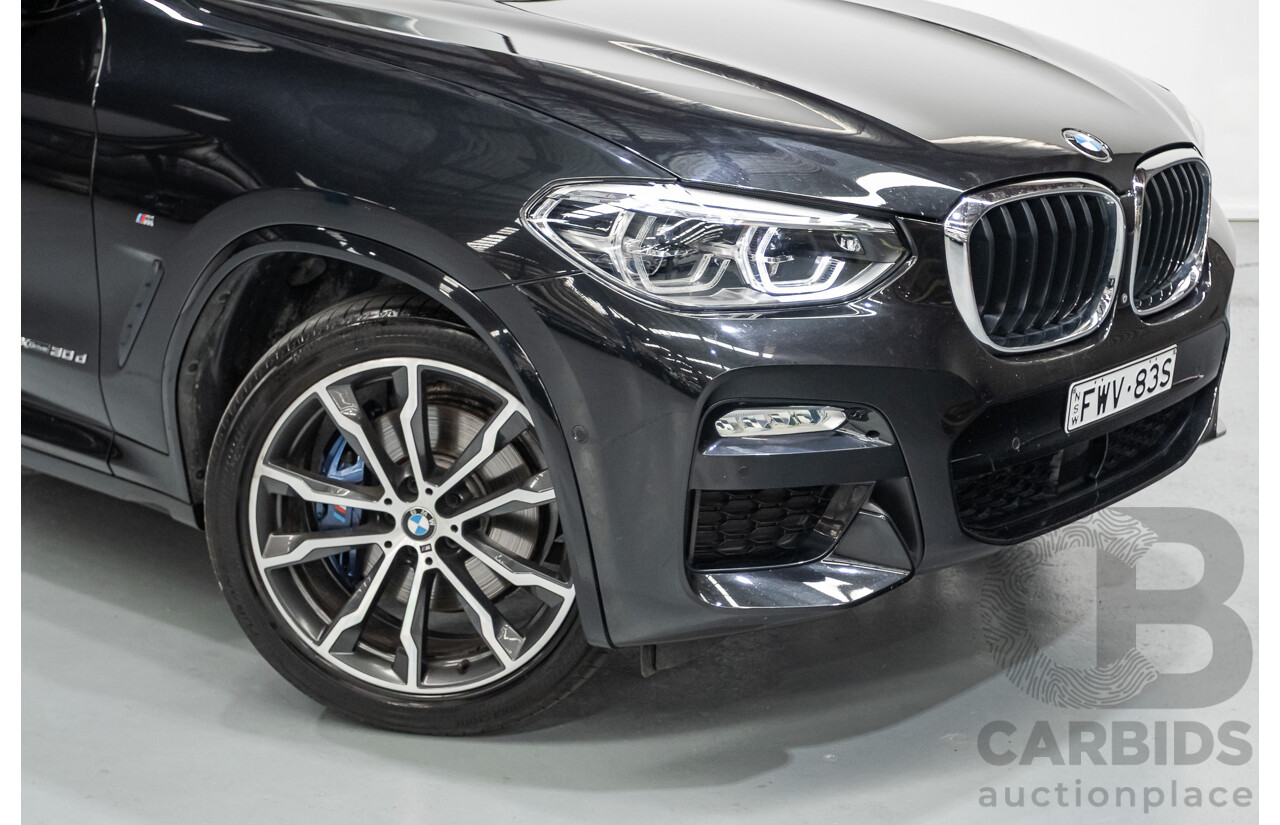 6/2018 BMW X3 xDrive30d M Sport (AWD) G01 4D Wagon Black Sapphire Metallic Turbo Diesel 3.0L