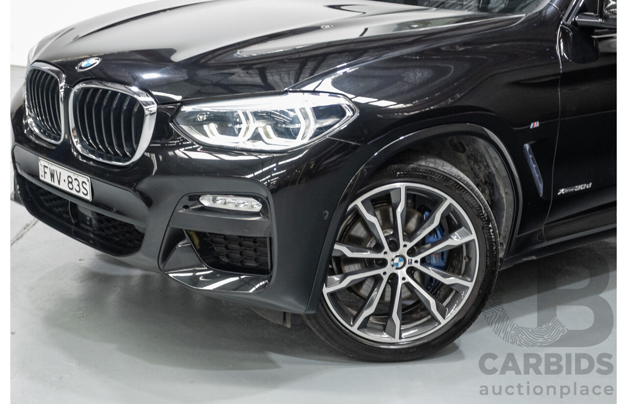 6/2018 BMW X3 xDrive30d M Sport (AWD) G01 4D Wagon Black Sapphire Metallic Turbo Diesel 3.0L