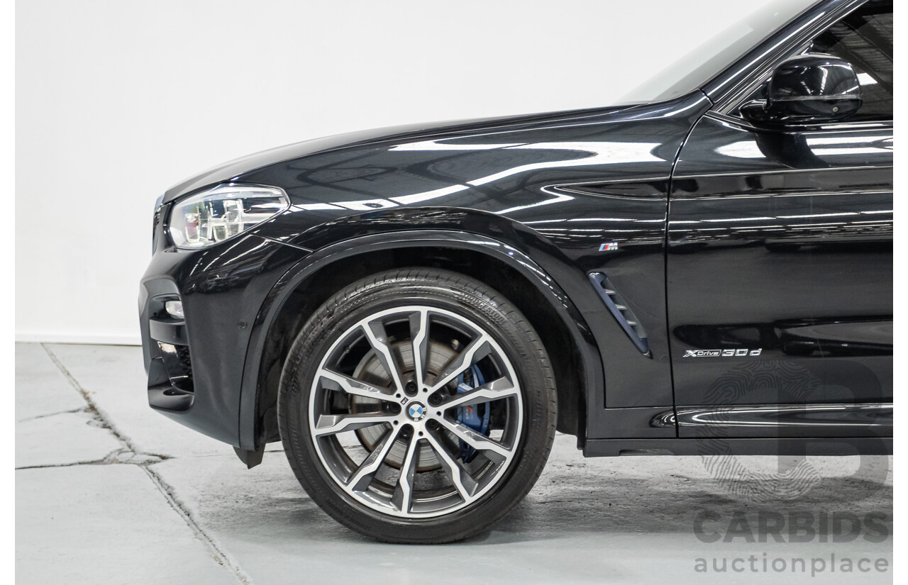 6/2018 BMW X3 xDrive30d M Sport (AWD) G01 4D Wagon Black Sapphire Metallic Turbo Diesel 3.0L