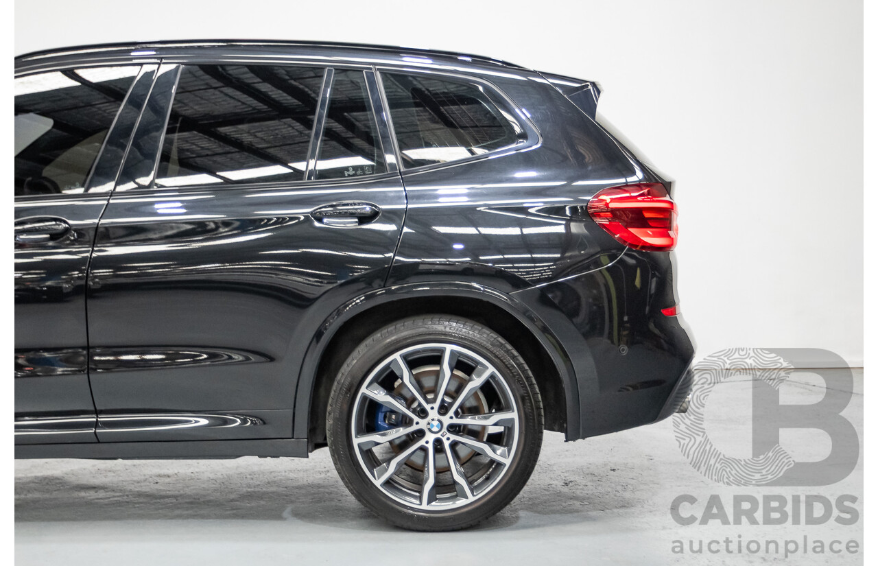 6/2018 BMW X3 xDrive30d M Sport (AWD) G01 4D Wagon Black Sapphire Metallic Turbo Diesel 3.0L
