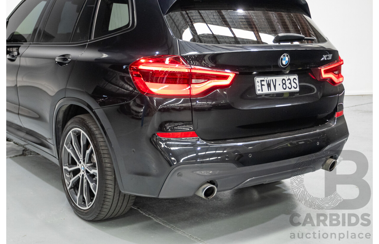 6/2018 BMW X3 xDrive30d M Sport (AWD) G01 4D Wagon Black Sapphire Metallic Turbo Diesel 3.0L
