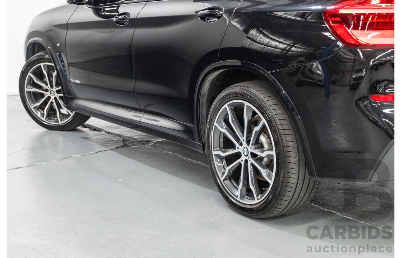 6/2018 BMW X3 xDrive30d M Sport (AWD) G01 4D Wagon Black Sapphire Metallic Turbo Diesel 3.0L