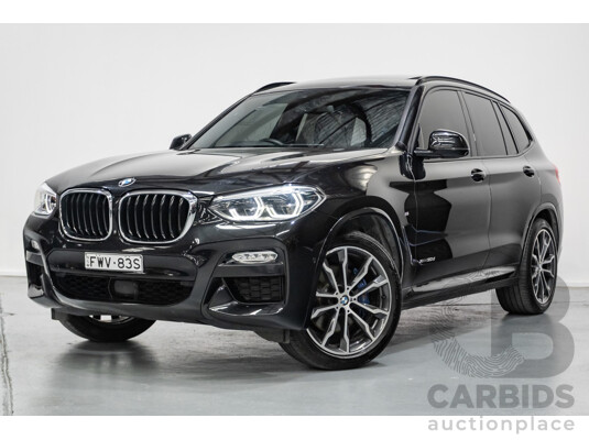 6/2018 BMW X3 xDrive30d M Sport (AWD) G01 4D Wagon Black Sapphire Metallic Turbo Diesel 3.0L