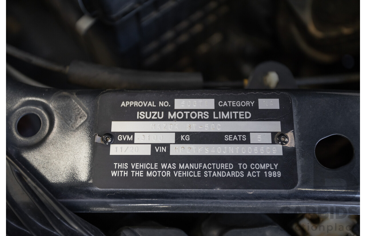 11/2020 Mazda BT-50 XTR (4x4) B30B Dual Cab P/Up Gun Blue Turbo Diesel 3.0L