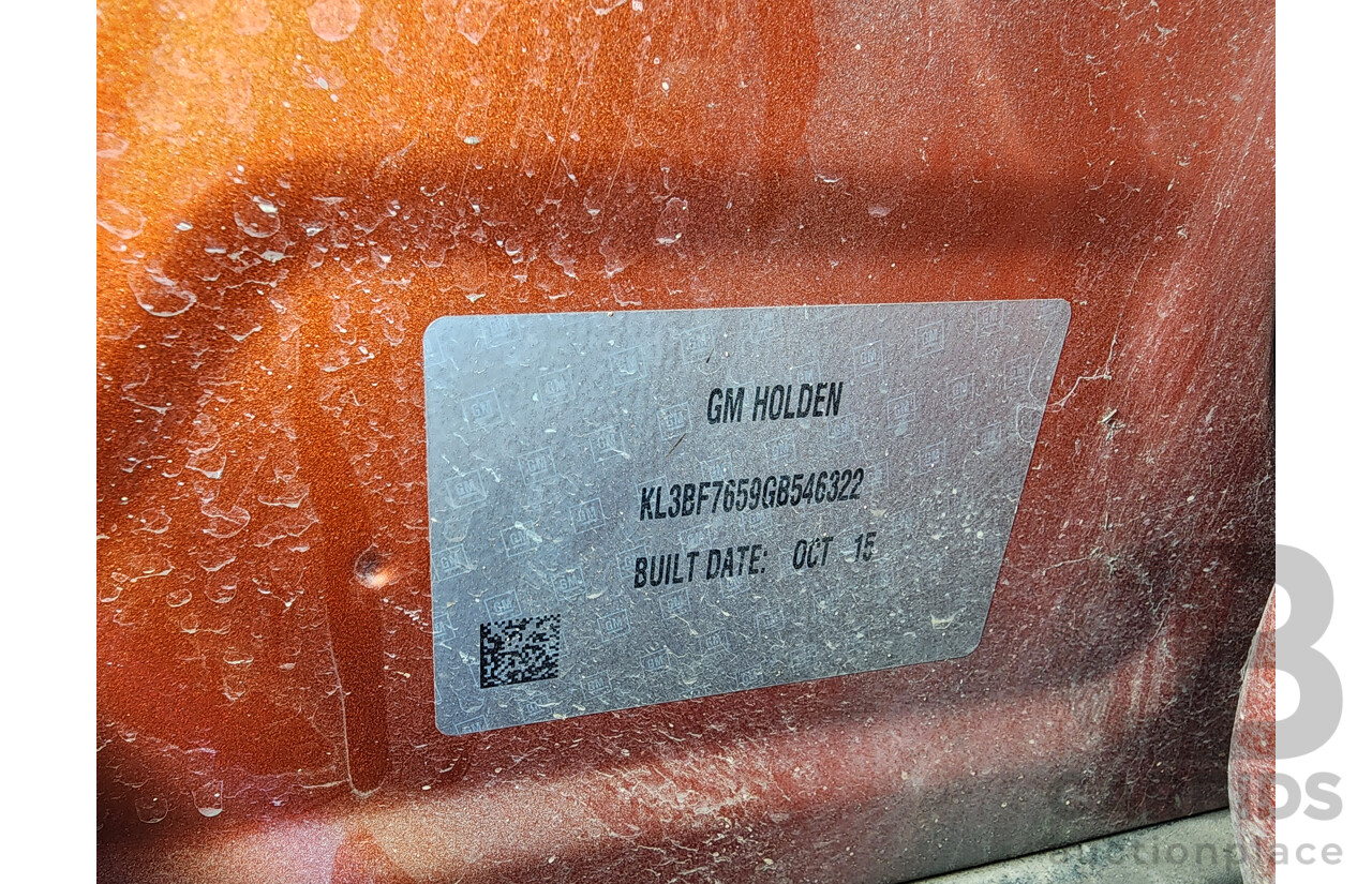 12/2015 Holden Trax LS TJ MY16 4d Wagon Orange 1.8L