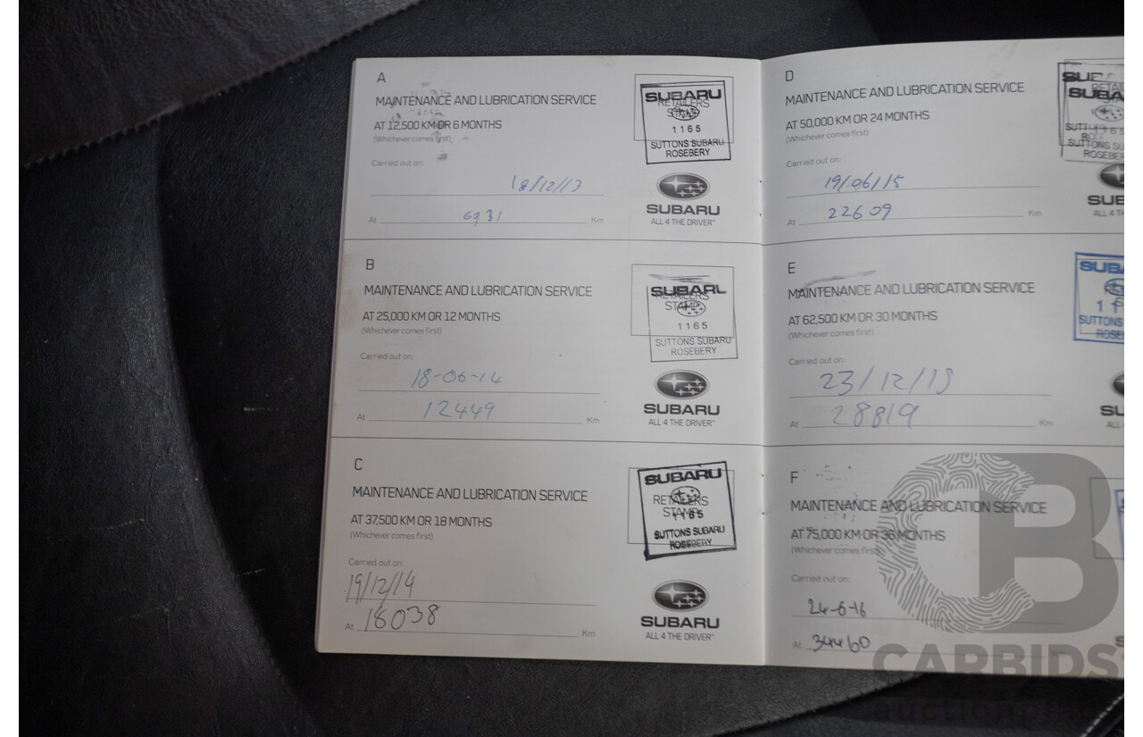 05/2013 Subaru XV 2.0i-S (AWD) MY13 4D Wagon Venetian Red 2.0L