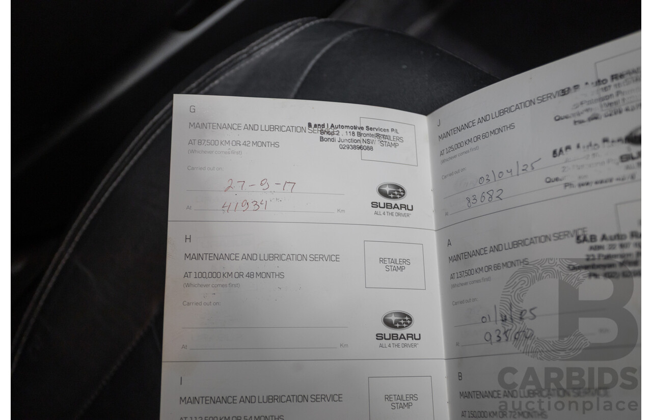 05/2013 Subaru XV 2.0i-S (AWD) MY13 4D Wagon Venetian Red 2.0L