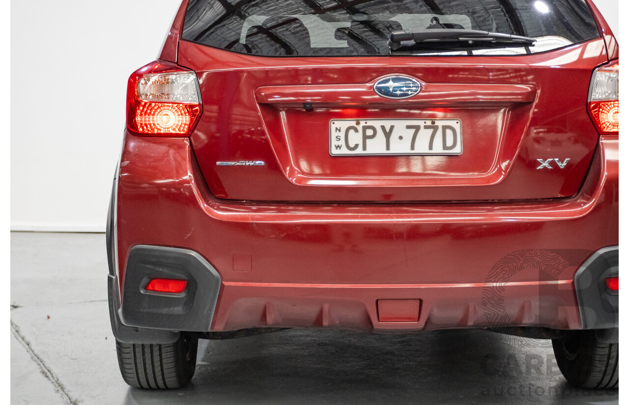 05/2013 Subaru XV 2.0i-S (AWD) MY13 4D Wagon Venetian Red 2.0L