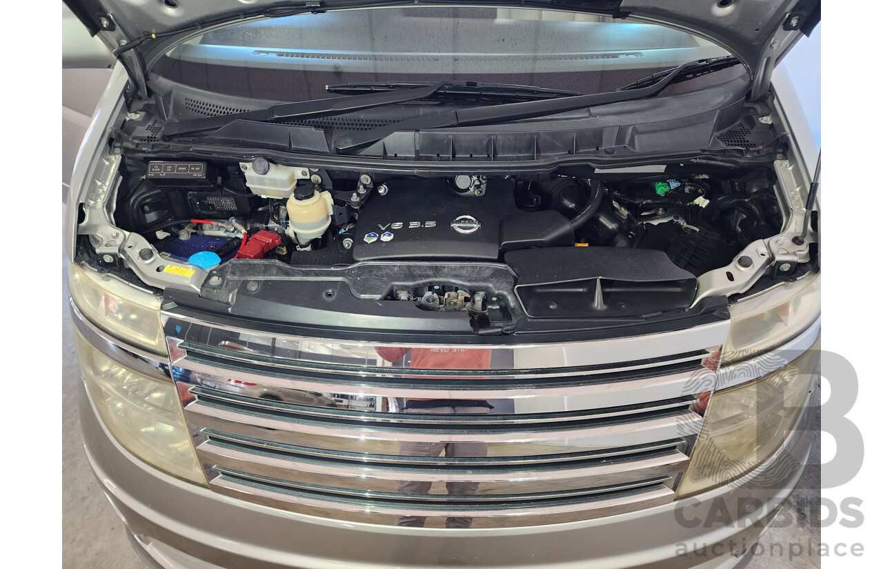 06/2003 Imported Nissan Elgrand Auto 4WD Camper Van Silver 3.5L