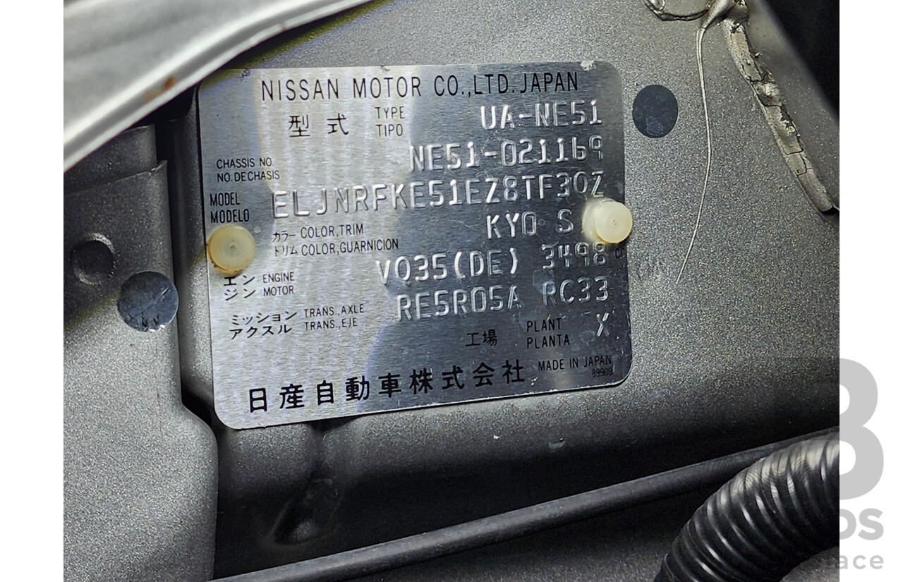 06/2003 Imported Nissan Elgrand Auto 4WD Camper Van Silver 3.5L