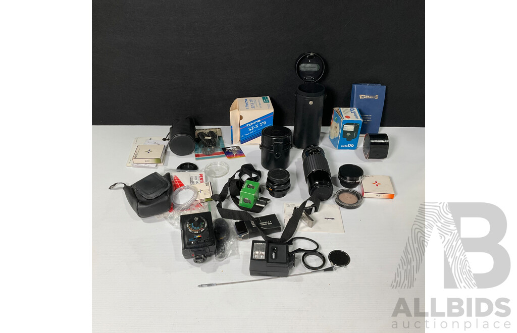 Collection of Camera Lens and Accessories