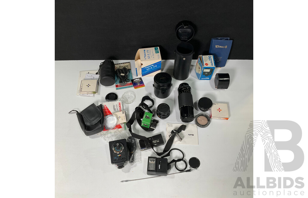Collection of Camera Lens and Accessories
