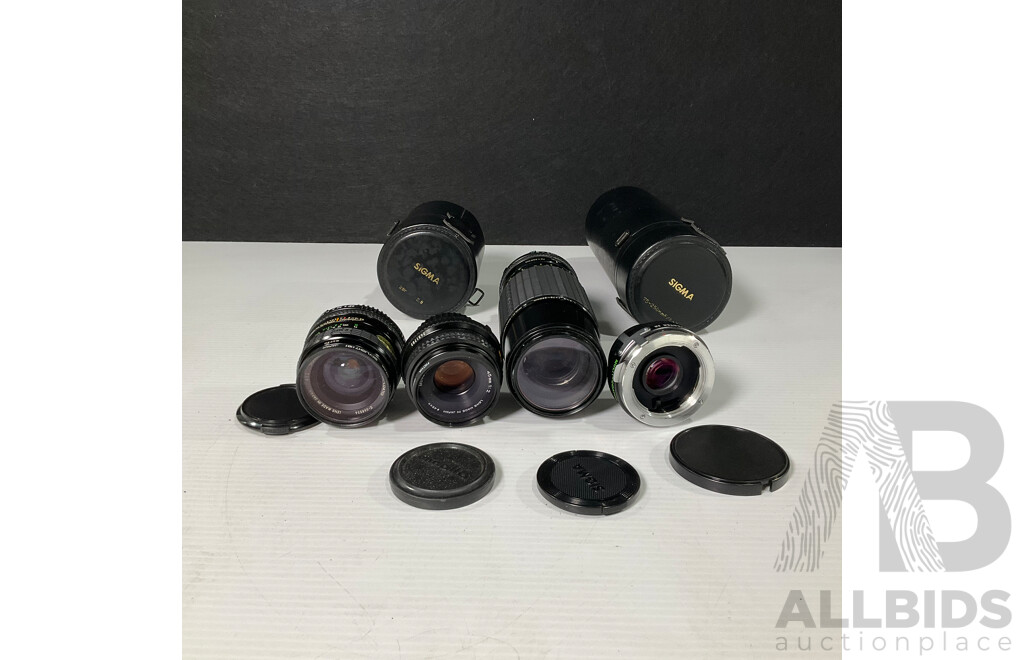 Collection of Camera Lens and Accessories