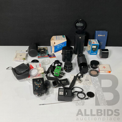 Collection of Camera Lens and Accessories