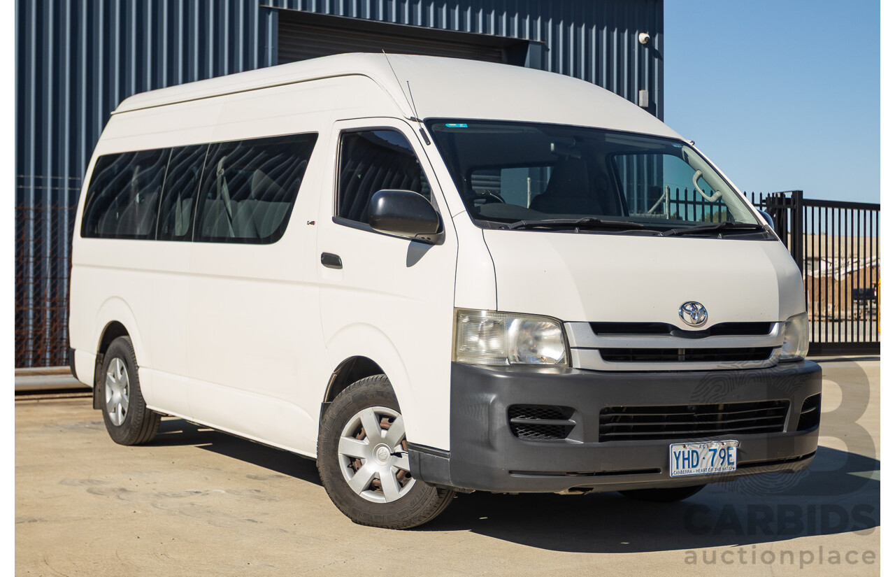 6/2010 Toyota Hiace Commuter KDH223R MY07 Upgrade Bus French Vanilla White Turbo Diesel 3.0L