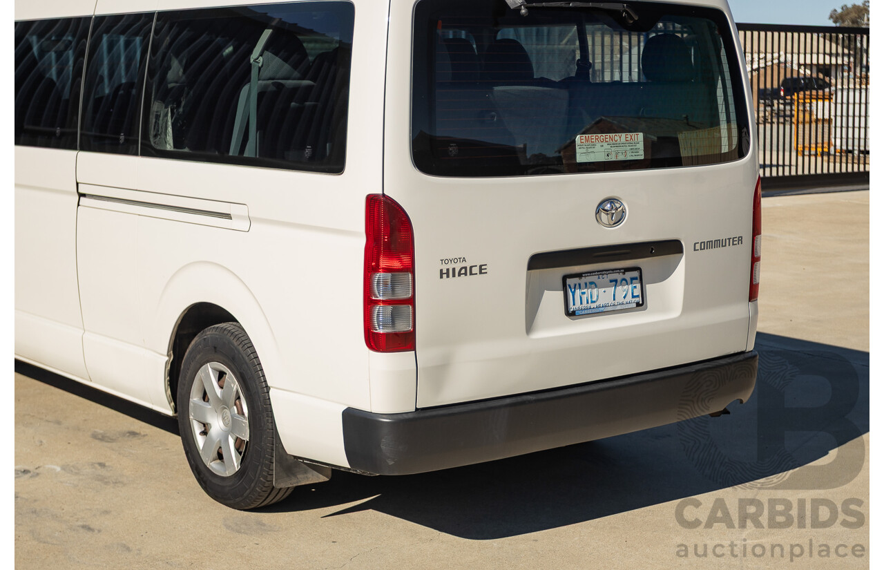 6/2010 Toyota Hiace Commuter KDH223R MY07 Upgrade Bus French Vanilla White Turbo Diesel 3.0L