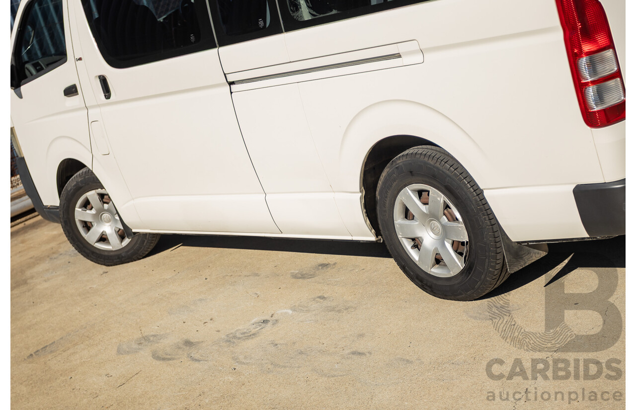 6/2010 Toyota Hiace Commuter KDH223R MY07 Upgrade Bus French Vanilla White Turbo Diesel 3.0L