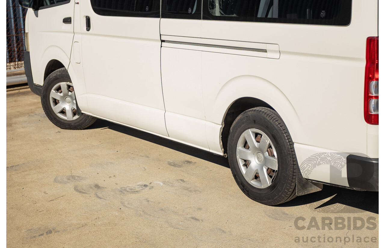 6/2010 Toyota Hiace Commuter KDH223R MY07 Upgrade Bus French Vanilla White Turbo Diesel 3.0L