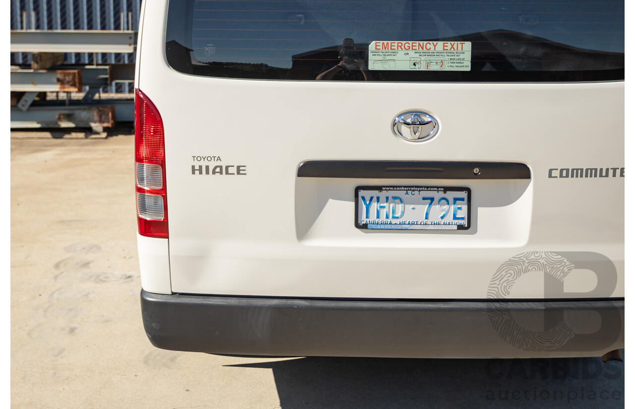6/2010 Toyota Hiace Commuter KDH223R MY07 Upgrade Bus French Vanilla White Turbo Diesel 3.0L